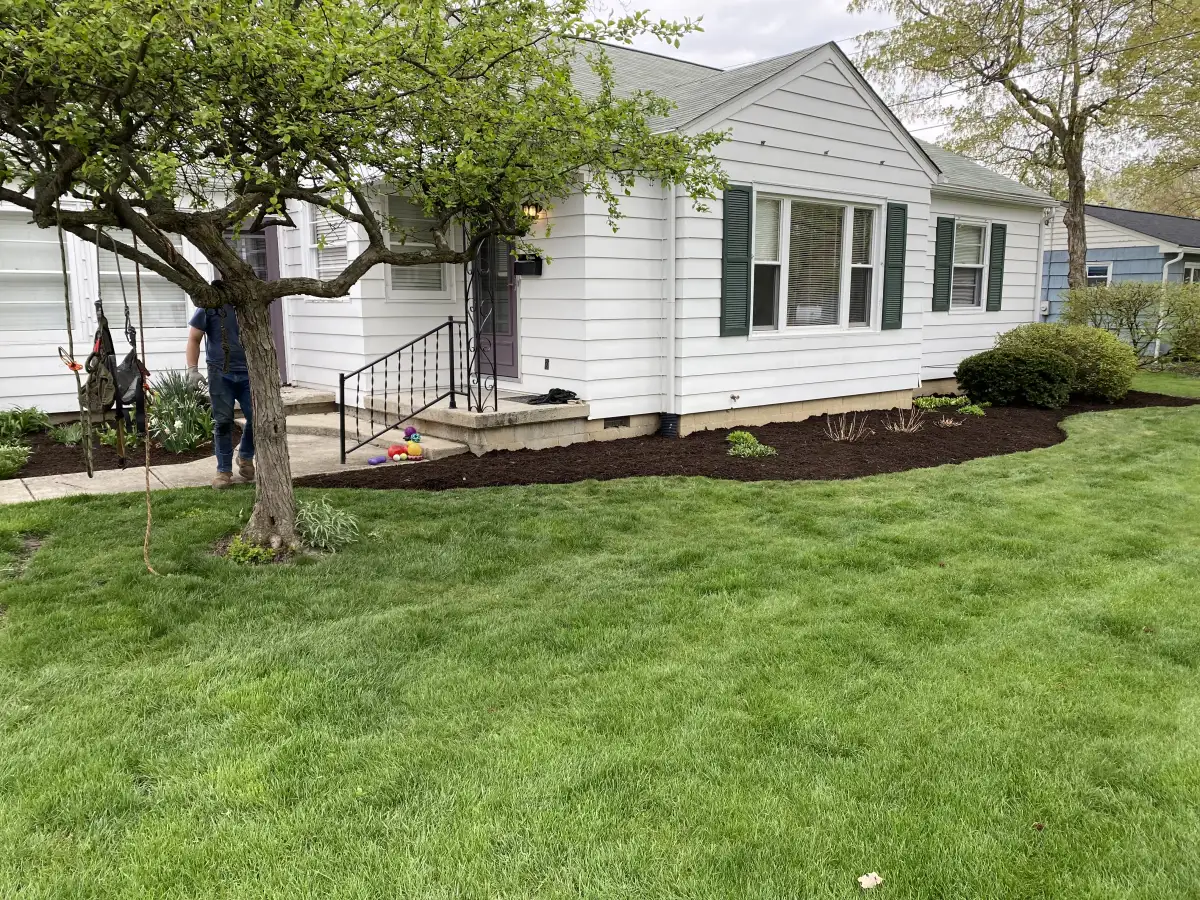 New landscape installation for a Powell, Ohio home